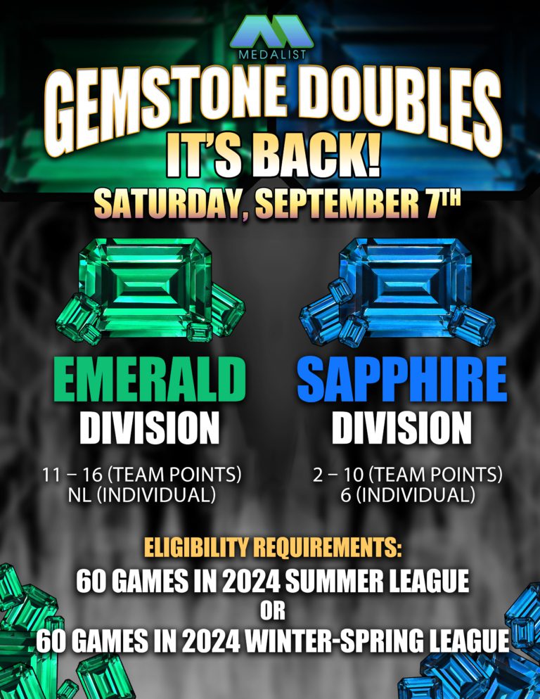 Medalist Dart League Gemstone Doubles Emerald/Sapphire Division