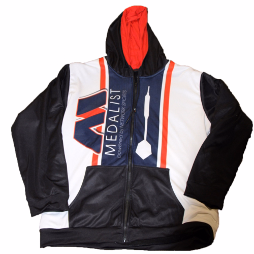 White/Red/Blue Zip Sweatshirt - Image 3
